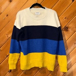 Old Navy colorblock Boucle sweater